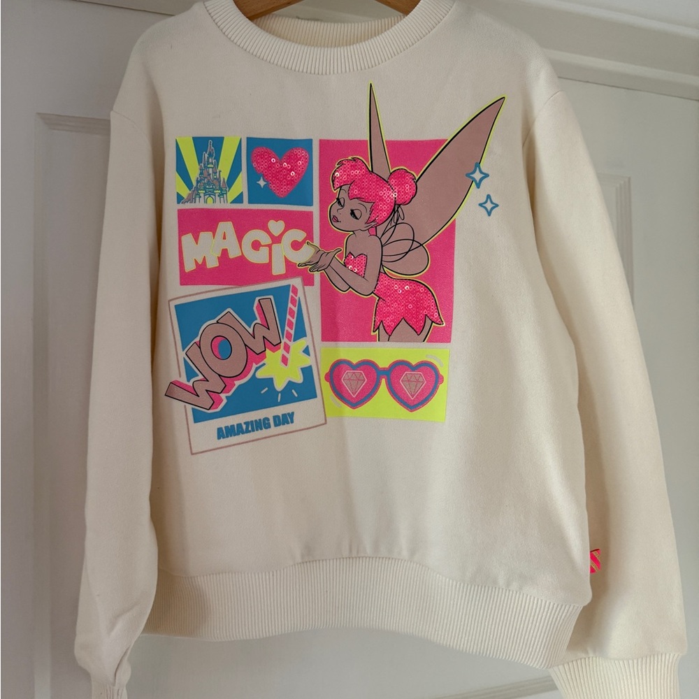 NWT Collector’s Item Disneyland Paris x Billieblush Tinker Bell Cream Sweatshirt